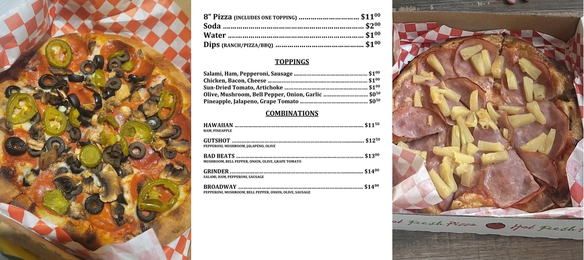 Runner-Runner Pizza Menu